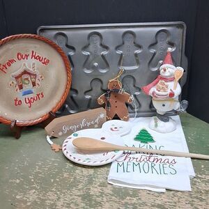 Vintage gingerbread decor,ornaments. baking Christmas memories
